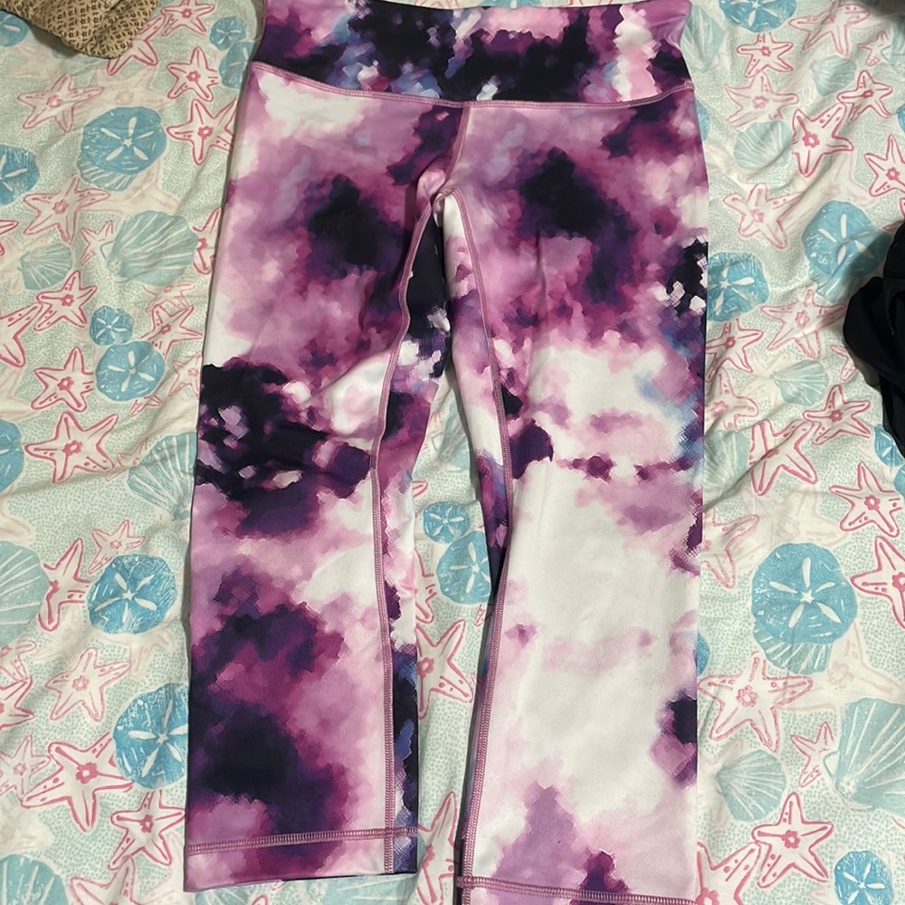 Lululemon Blooming Pixie High Rise Wunder Under Pants Sz 8